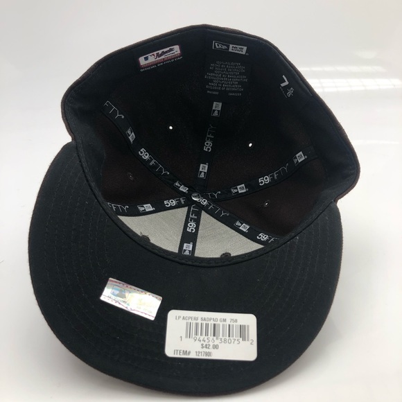 Low Profile San Diego Padres Authentic New Era 7 5/8 Fitted Hat On Field - Picture 4 of 7
